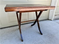 Vintage Wood Tray Table