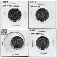 Lot of 4 Canada Olympic Quarters