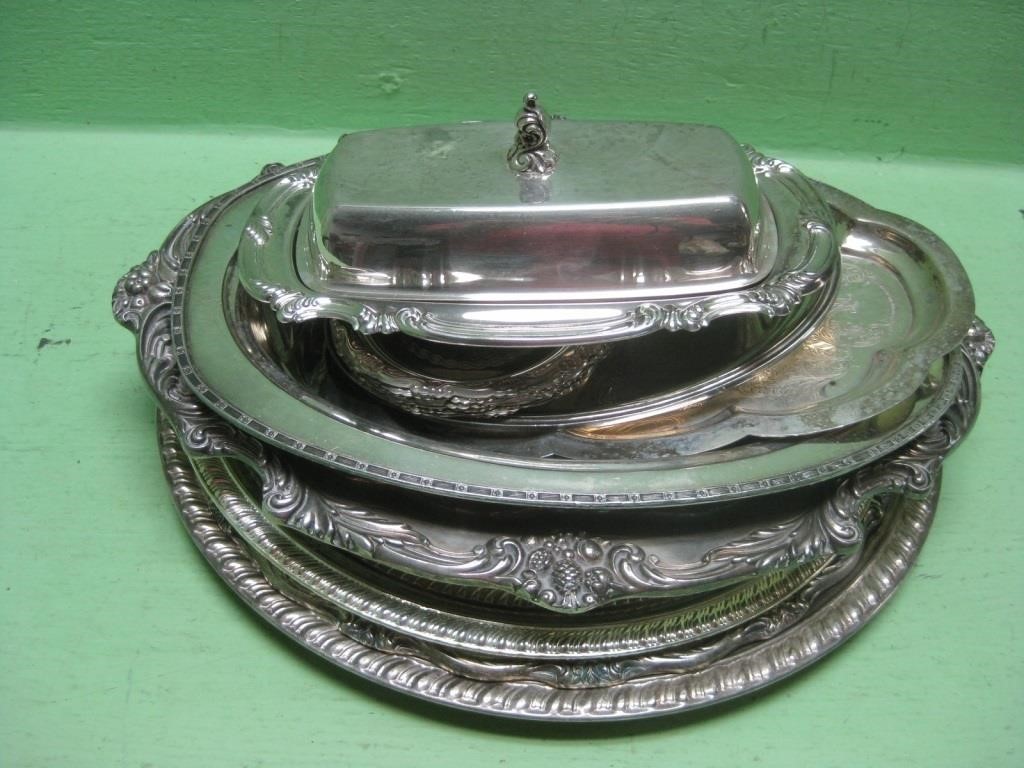 Assorted Serving Trays & Dishes