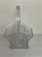 Pinwheel and fan glass basket 12”