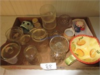 Box of Glassware & Dishes