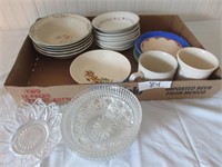 Flat of Vintage Dishes and Glasswar3