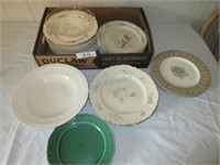 Flat of Vintage Plates & Dishes