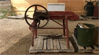 Antique Corn Grinder And Log Roller