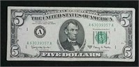 1963 Series A USA Five Dollar Bill