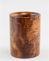 Chinese Hard Wood Carved Brush Pot