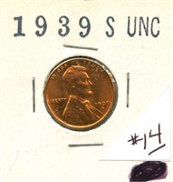 1939-S Lincoln Cent - Nice Uncirculated