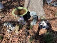 Bird Bath  and Yard Art