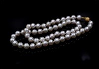 Good 8mm rose* saltwater pearl necklace