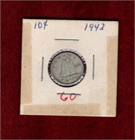 CANADA 1942 SILVER DIME