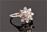 Diamond 14k White Gold Ladies' Fashion Ring