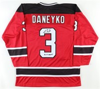 Ken Daneyko Signed Jersey Inscribed "3x SC Champs