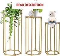 Avarmora Plant Stand Set of 3 (Hexagon-white)