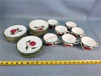 7+ Plate Set of Apple Design Dishes