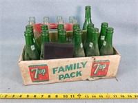 Vintage 7Up & Coke Boxes & Bottles