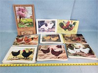 1947 Adv. Ia Calendar & Chicken Picts