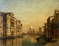 Antique Oil Painting of Venice Sgd "Helfft, 1856"