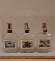 (3) Beam Bourbon Decanters- Duck Stamp Series