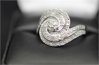 .50ct diamond swirl ring