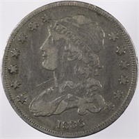 1836-P Capped Bust Quarter 25c HUGE DIE CRACK!