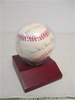 Duke Snider Signed Rawlings Baseball in Display