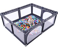 ANGELBLISS  Extra Large Play Yard with Gate.  Star