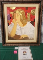 350 - ARBE FRAMED ART W/ COA (X9)