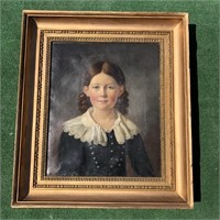 Portrait Young Swedish Girl A.J. Fagerplan 1827