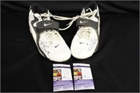Michael Barrow Game Worn Panthers Shoes