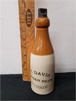Vintage decanter T Davis ginger beer Bernie