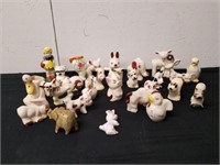 Group of vintage ceramic figurines