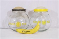Pair Vintage "Solar Tea" Sun Tea Bubble Jars