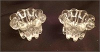 Vintage 2 pc Votive Candleholders