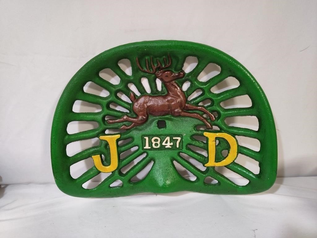 John Deere Cast Iron Tractor Seat