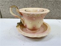 Tea Cup & Saucer Candle Holder