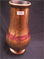 10 1/2" high Weller Lasa Iridescent vase