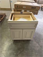 MADISON WHITE DESK VANITY 24" BASE