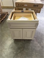 MADISON WHITE DESK VANITY 24" BASE