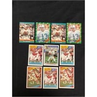 (10) Vintage Dan Marino Cards With Rc