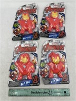 NEW Lot of 4- Marvel Avengers Iron Man Bop Ball