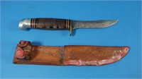 Western Hunting Knife w/Sheath (sharpened)