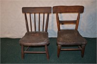 Two early child's Windsor chairs
