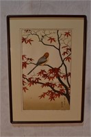 Sanctuary of the Maple Tree, framed woodblock prin