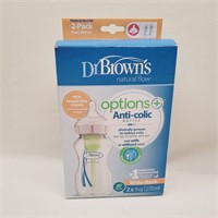 NEW Dr. Brown's 2-Pack Options+ Anti-Colic Bottles