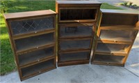 Group of 3 Barrister Bookcases