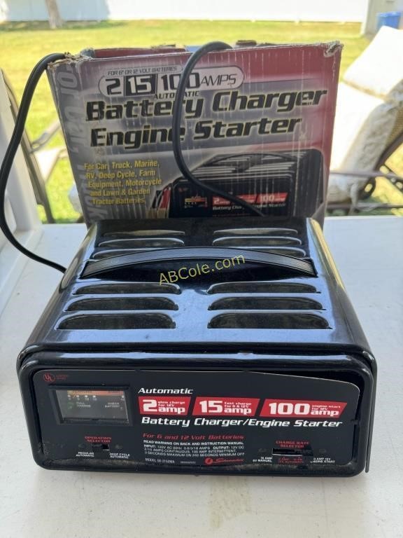 2/15/100 Amp Battery Charger/Engine Starter