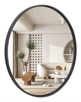 IPOUF 24'' Round Mirror,Large Circle Wall Mirror