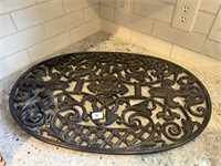 Large Cast Iron Decorative Plateau 20” x 29”