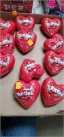 Flat of skittles  hearts