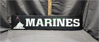 American  Marines  metal sign